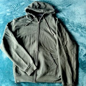 Fruit of The Loom army green Zip up sweater